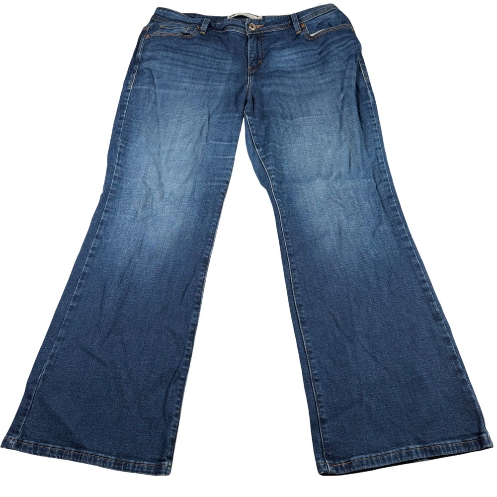 Levi's 580 Bootcut Jeans Women 16W (36 X 29) Medium Wash Denim Blue Flap Pocket